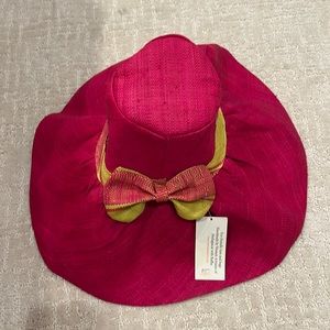 Pink and Green Floppy Hat